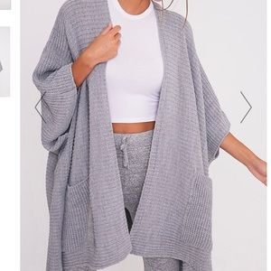 Grey Knit Cardigan